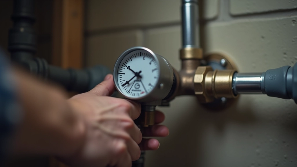 Water meter or shut-off valve inspection in winter, home maintenance safety